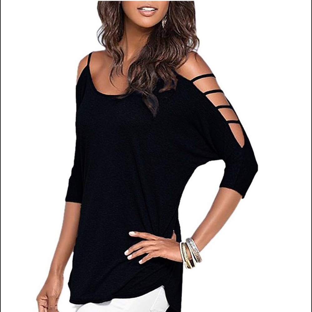🎉HP🎉New Cut out Cold shoulder Tunic Blouse G6
